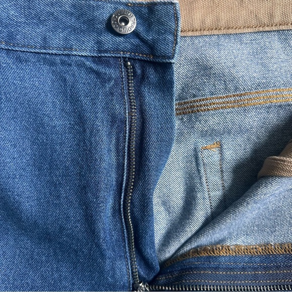 Duluth Trading Co Men’s Jeans 40x30 Relaxed Fit Straight Leg Blue Denim Workwear - Picture 6 of 7